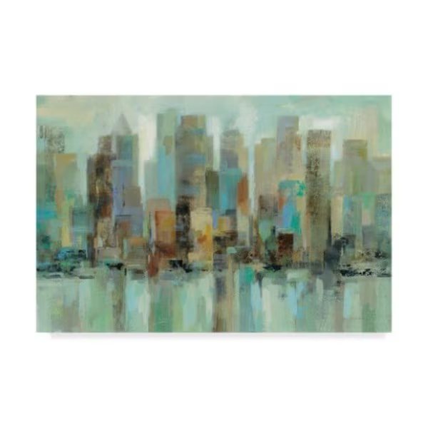 Silvia Vassileva 'Morning Skyline Reflections' Canvas Art, 12x19, Trademark Fine Art, Mfr#: WAP06904-C1219GG